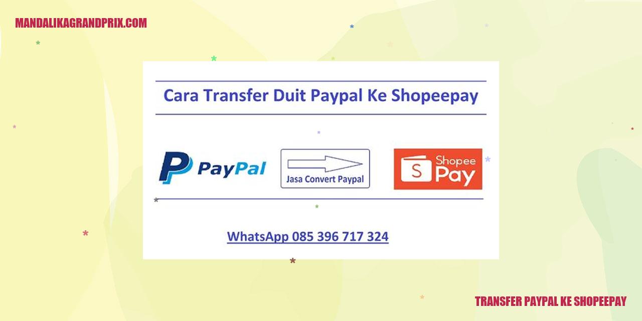 transfer paypal ke shopeepay